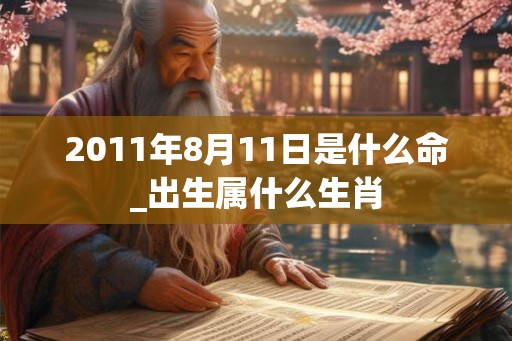 2011年8月11日是什么命_出生属什么生肖