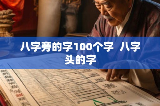 八字旁的字100个字  八字头的字