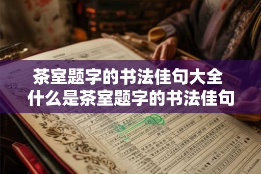 茶室题字的书法佳句大全 什么是茶室题字的书法佳句大全