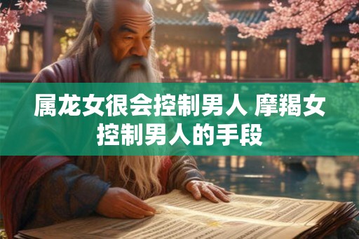 属龙女很会控制男人 摩羯女控制男人的手段 属龙女很会控制男人 摩羯女控制男人的手段