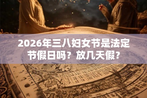 2026年三八妇女节是法定节假日吗？放几天假？