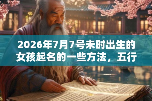 2026年7月7号未时出生的女孩起名的一些方法，五行是什么？