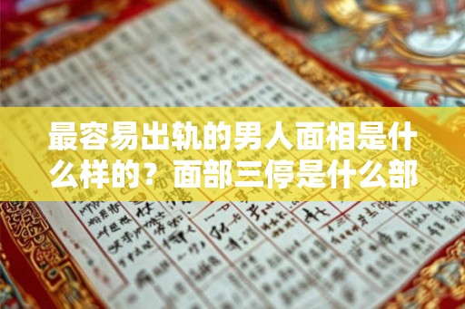 最容易出轨的男人面相是什么样的？面部三停是什么部位？