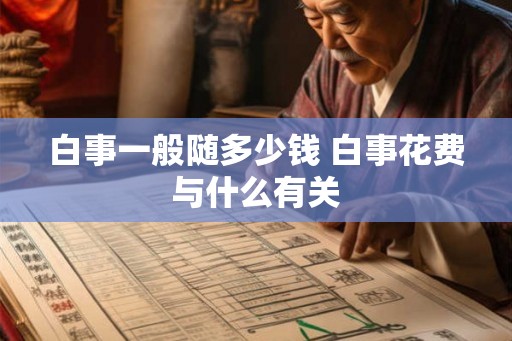 白事一般随多少钱 白事花费与什么有关
