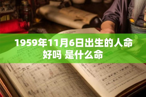1959年11月6日出生的人命好吗 是什么命