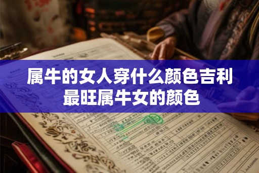属牛的女人穿什么颜色吉利 最旺属牛女的颜色