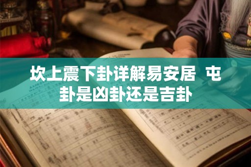 坎上震下卦详解易安居  屯卦是凶卦还是吉卦