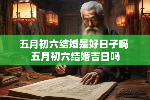 五月初六结婚是好日子吗 五月初六结婚吉日吗