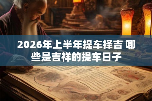 2026年上半年提车择吉 哪些是吉祥的提车日子