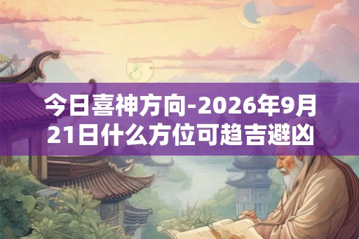 今日喜神方向-2026年9月21日什么方位可趋吉避凶