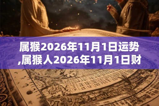 属猴2026年11月1日运势,属猴人2026年11月1日财运,生肖猴2026年11月1日运势