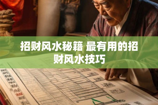 招财风水秘籍 最有用的招财风水技巧