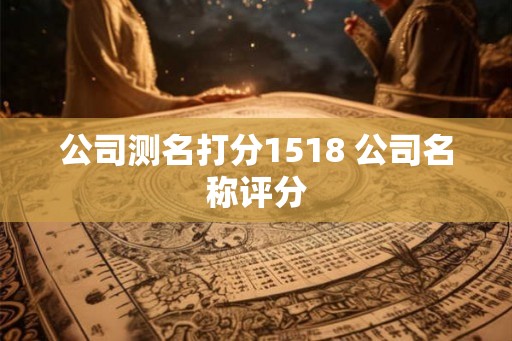 公司测名打分1518 公司名称评分