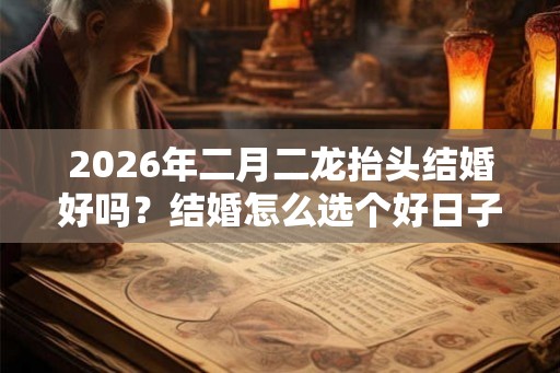 2026年二月二龙抬头结婚好吗？结婚怎么选个好日子？