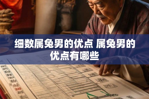 细数属兔男的优点 属兔男的优点有哪些
