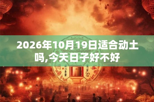 2026年10月19日适合动土吗,今天日子好不好 2026年10月19日适合动土吗,今天日子好不好