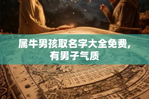 属牛男孩取名字大全免费,有男子气质 属牛男孩取名字大全免费,有男子气质