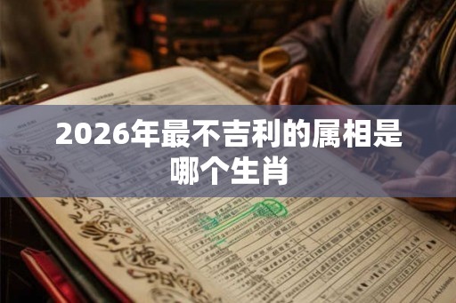 2026年最不吉利的属相是哪个生肖 2026年最不吉利的属相是哪个生肖