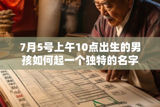 7月5号上午10点出生的男孩如何起一个独特的名字