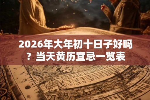2026年大年初十日子好吗？当天黄历宜忌一览表