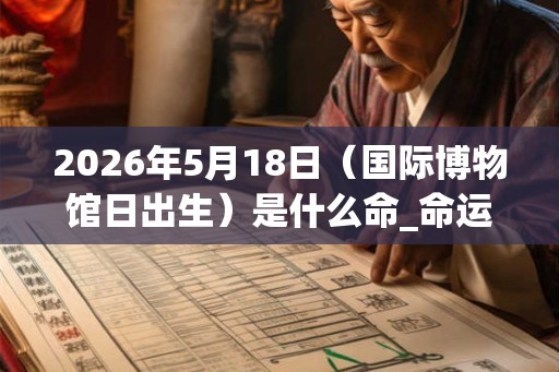 2026年5月18日(国际博物馆日出生)是什么命_命运如何 2026年5月18日(国际博物馆日出生)是什么命_命运如何