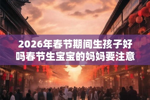 2026年春节期间生孩子好吗春节生宝宝的妈妈要注意什么