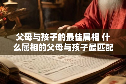 父母与孩子的最佳属相 什么属相的父母与孩子最匹配