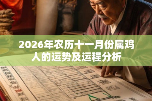 2026年农历十一月份属鸡人的运势及运程分析