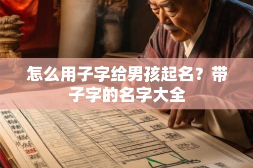 怎么用子字给男孩起名？带子字的名字大全