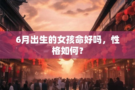 6月出生的女孩命好吗，性格如何？