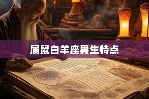 属鼠白羊座男生特点