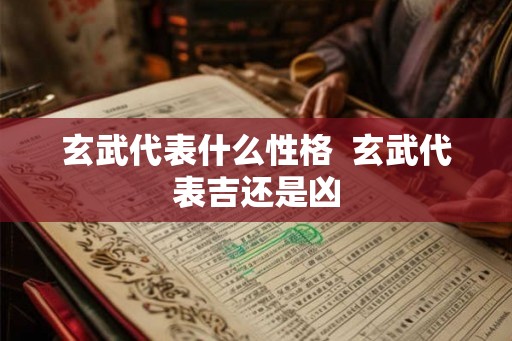 玄武代表什么性格  玄武代表吉还是凶