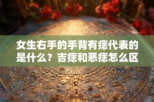 女生右手的手背有痣代表的是什么？吉痣和恶痣怎么区分？