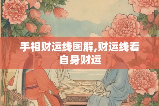 手相财运线图解,财运线看自身财运