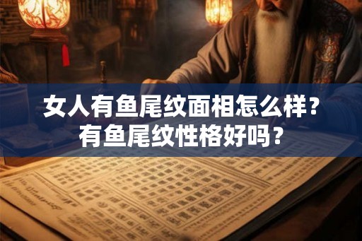 女人有鱼尾纹面相怎么样？有鱼尾纹性格好吗？