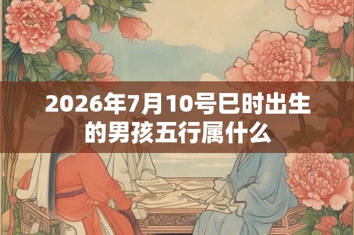 2026年7月10号巳时出生的男孩五行属什么 2026年7月10号巳时出生的男孩五行属什么