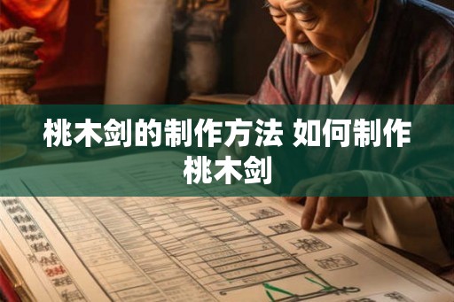 桃木剑的制作方法 如何制作桃木剑