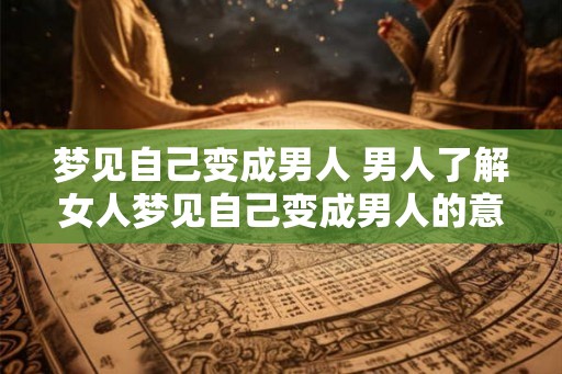 梦见自己变成男人 男人了解女人梦见自己变成男人的意义