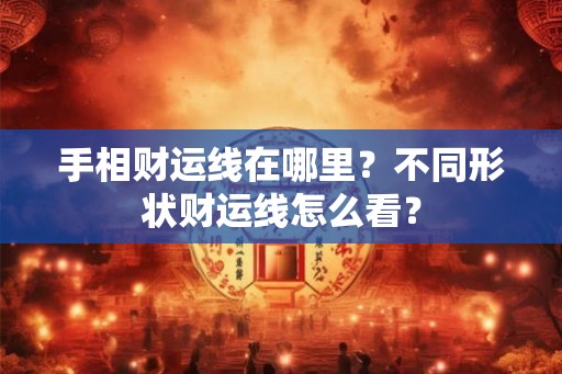 手相财运线在哪里?不同形状财运线怎么看? 手相财运线在哪里?不同形状财运线怎么看?