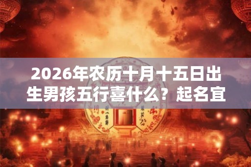 2026年农历十月十五日出生男孩五行喜什么？起名宜用什么字？