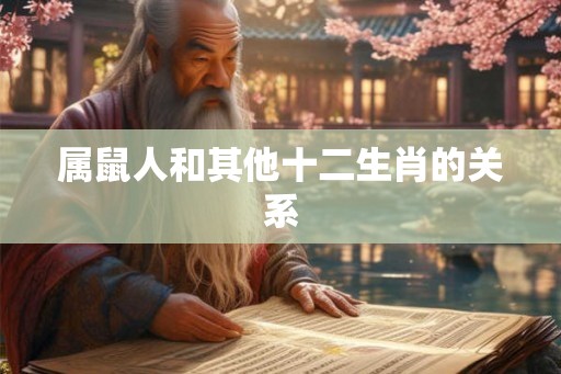 属鼠人和其他十二生肖的关系