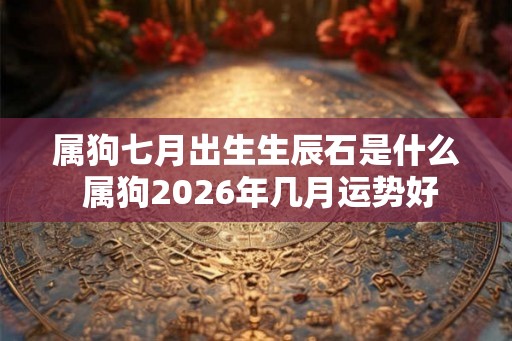 属狗七月出生生辰石是什么 属狗2026年几月运势好