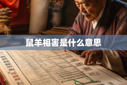 鼠羊相害是什么意思