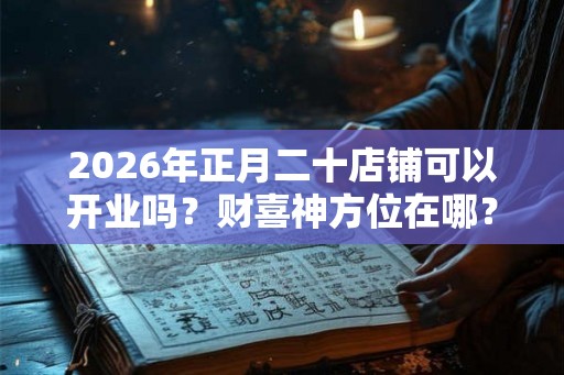 2026年正月二十店铺可以开业吗？财喜神方位在哪？