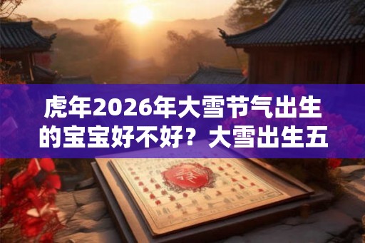 虎年2026年大雪节气出生的宝宝好不好？大雪出生五行八字