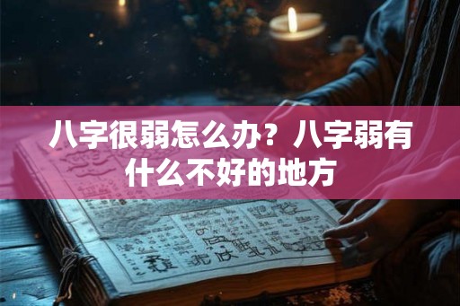 八字很弱怎么办？八字弱有什么不好的地方