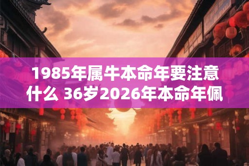 1985年属牛本命年要注意什么 36岁2026年本命年佩戴什么好