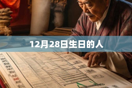 12月28日生日的人