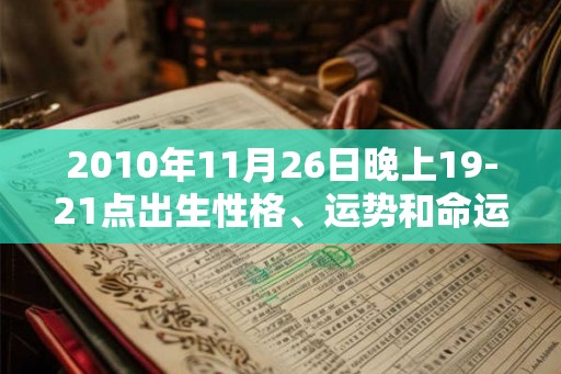 2010年11月26日晚上19-21点出生性格、运势和命运 2010年11月26日晚上19-21点出生性格、运势和命运