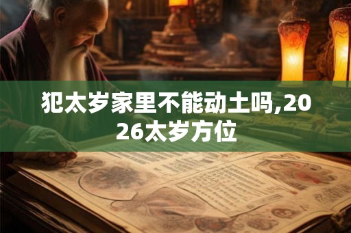 犯太岁家里不能动土吗,2026太岁方位 犯太岁家里不能动土吗,2026太岁方位